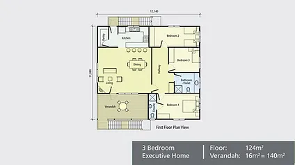 No 5 Floor Plan 124/16m2