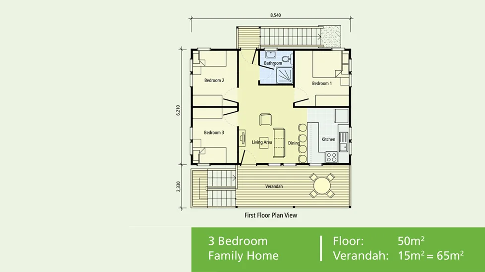 No 8 Floor Plan 50/15m2