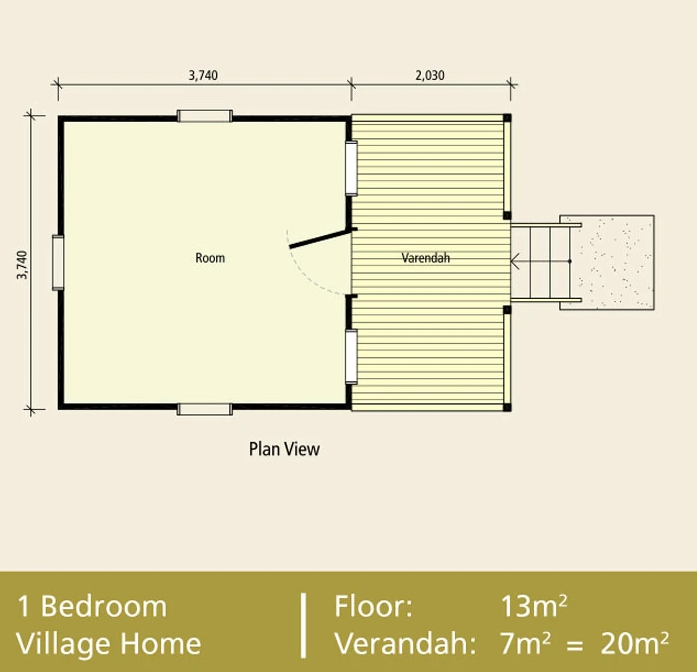 No 12 Floor Plan 41/14m2